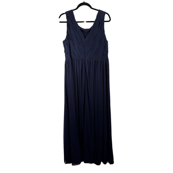 Alex Evenings Navy Blue Maxi Dress Wedding Guest Mother of Bride Women Plus 18W - Picture 3 of 5